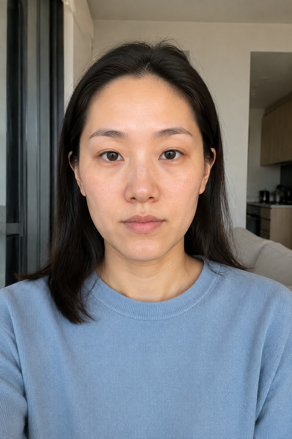 Natural makeup · Before