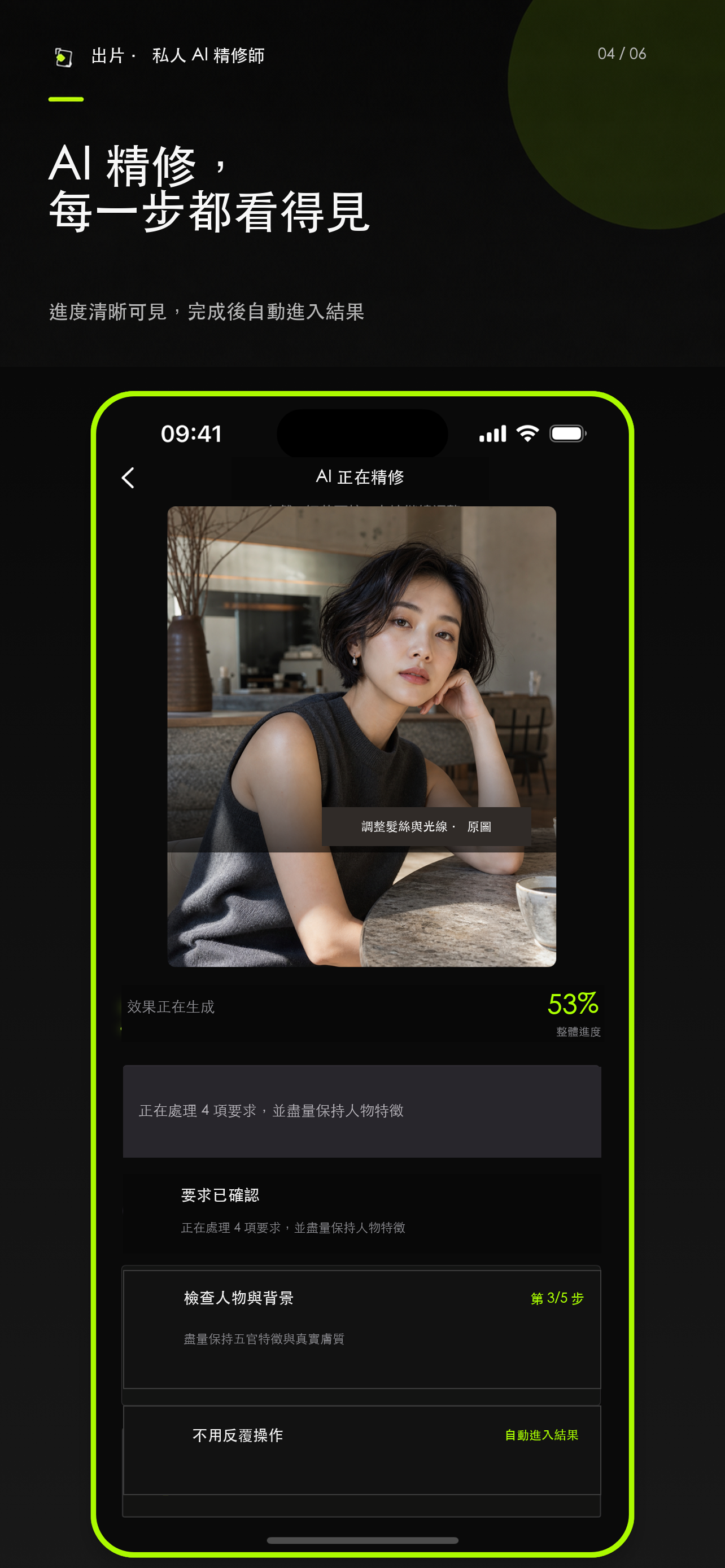 精修進度
